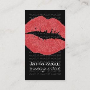 Tarjetas de visita del artista de maquillaje