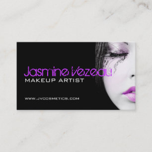 Tarjetas de visita del artista de maquillaje