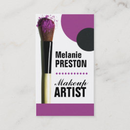 Tarjetas de visita del artista de maquillaje