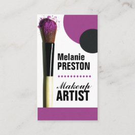 Tarjetas de visita del artista de maquillaje
