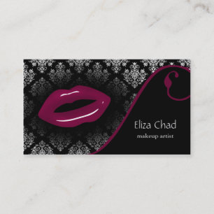 tarjetas de visita del artista de maquillaje de