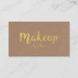 Tarjetas de visita del artista de maquillaje de