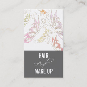 Tarjetas de visita del artista de maquillaje del
