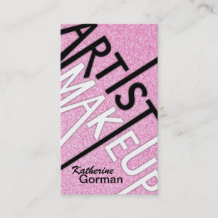 Tarjetas de visita del artista de maquillaje del