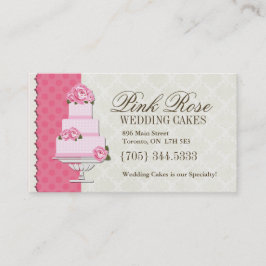 Tarjetas de visita del artista del pastel de bodas