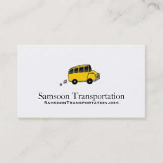 Tarjetas de visita del autobús