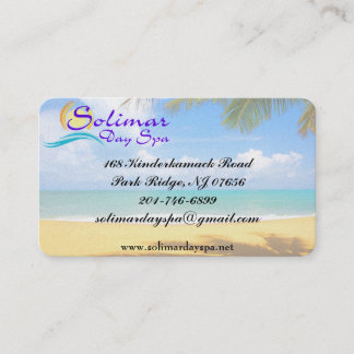 Tarjetas de visita del balneario del día de