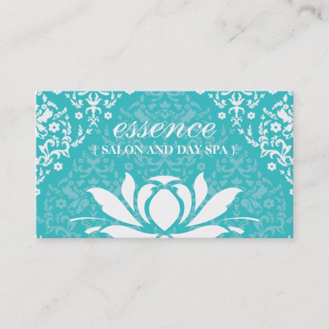 Tarjetas de visita del balneario del día de Lotus (Anverso)