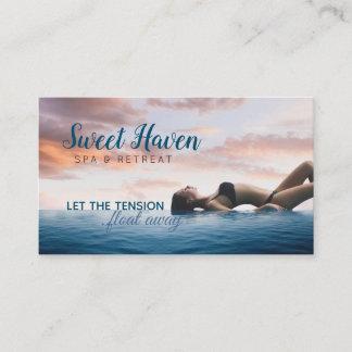 Tarjetas de visita del balneario y del
