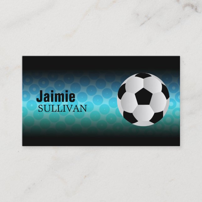 Tarjetas de visita del balón de fútbol (Anverso)