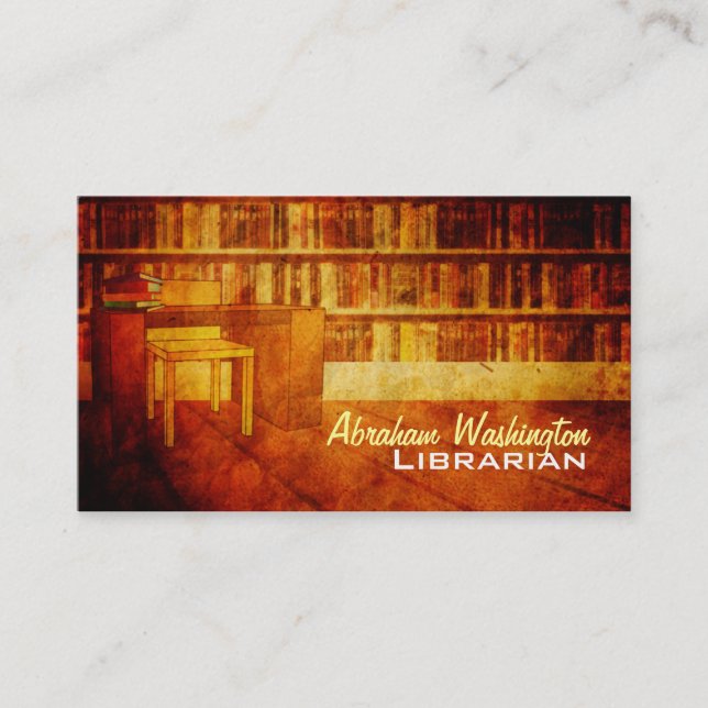 Tarjetas de visita del bibliotecario (Anverso)