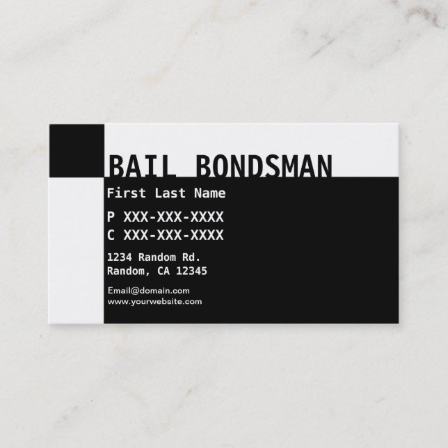 Tarjetas de visita del bonificador negro blanco (Anverso)