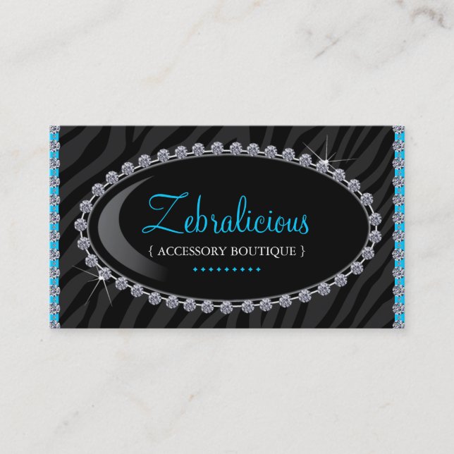 Tarjetas de visita del boutique de la joyería y (Anverso)