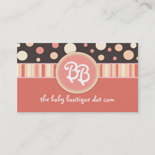 Tarjetas de visita del boutique del bebé
