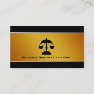 Tarjetas de visita del bufete de abogados