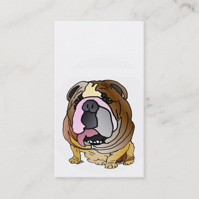 Tarjetas de visita del bulldog (Anverso)