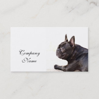 Tarjetas de visita del bulldog francés