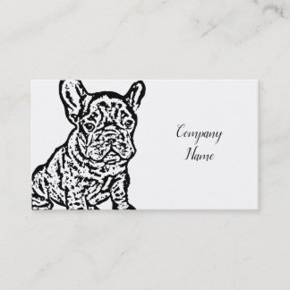 Tarjetas de visita del bulldog francés