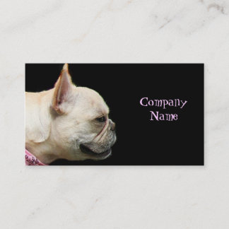 Tarjetas de visita del bulldog francés
