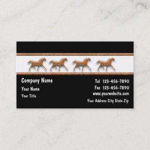 Tarjetas de visita del caballo