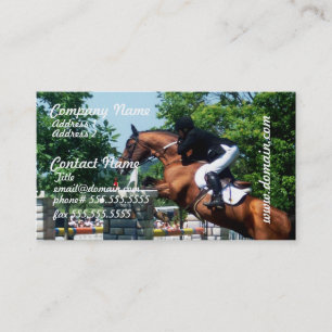 Tarjetas de visita del caballo de Grand Prix
