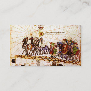 Tarjetas de visita del camino de la especia