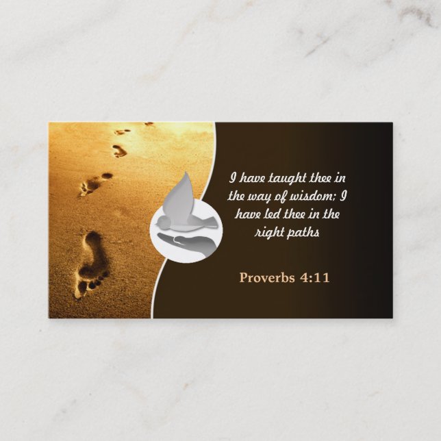 Tarjetas de visita del campo de la iglesia con el (Anverso)