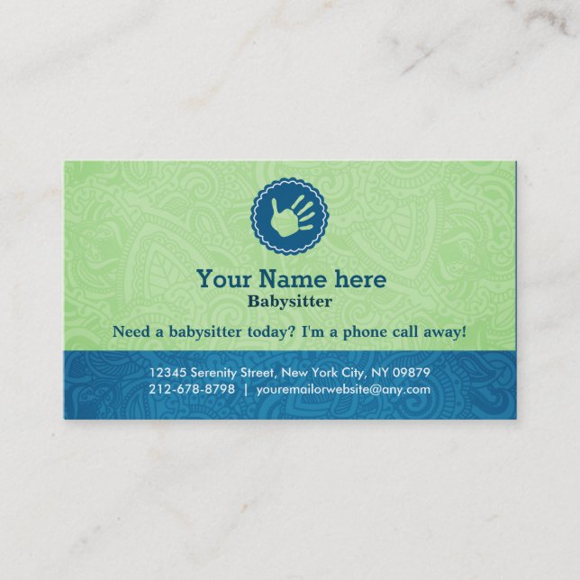 Tarjetas de visita del canguro (Anverso)