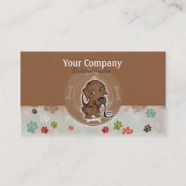 tarjetas de visita del canguro del perro