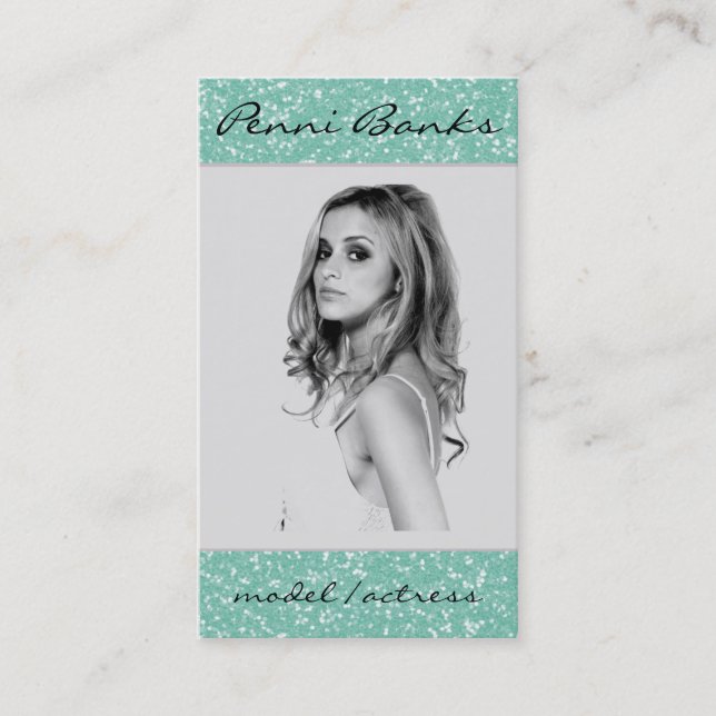 Tarjetas de visita del cantante de la actriz del (Anverso)