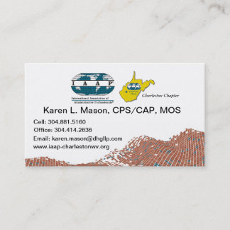 Tarjetas de visita del capítulo de IAAP WV