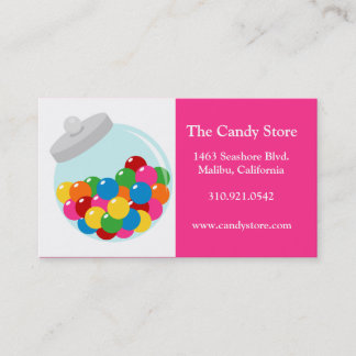 Tarjetas de visita del caramelo