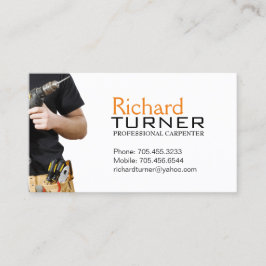 Tarjetas de visita del carpintero y del suelo