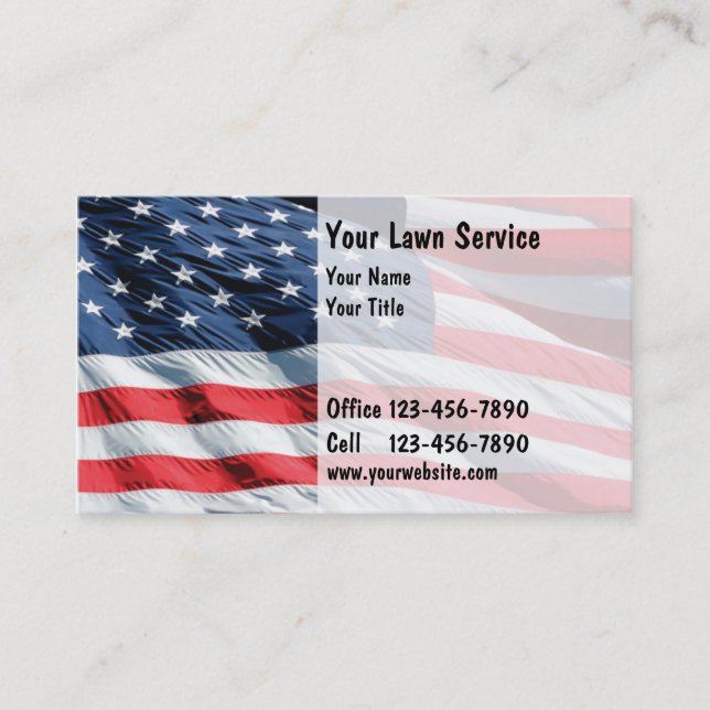 Tarjetas de visita del césped (Anverso)