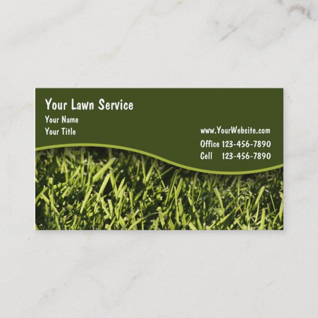 Tarjetas de visita del césped (Anverso)