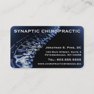 Tarjetas de visita del Chiropractor