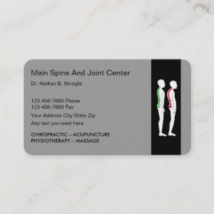 Tarjetas de visita del Chiropractor