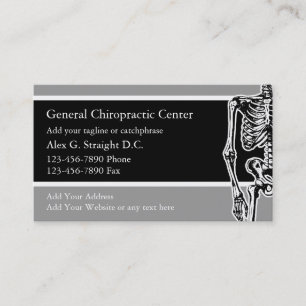 Tarjetas de visita del Chiropractor