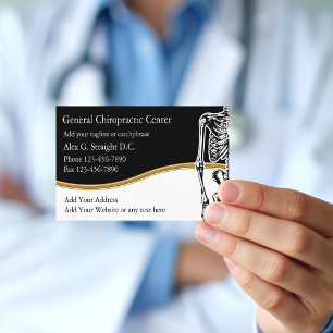 Tarjetas de visita del Chiropractor
