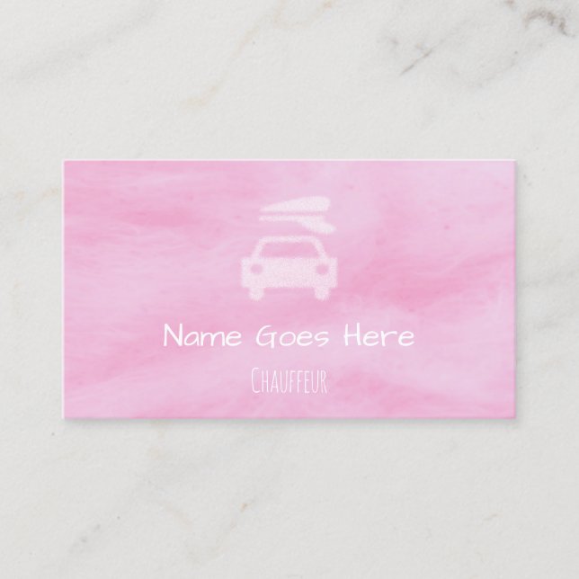 Tarjetas de visita del chófer del "caramelo" (Anverso)