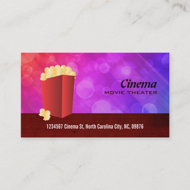 Tarjetas de visita del cine (Anverso)