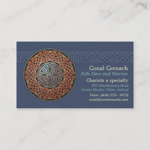 Tarjetas de visita del círculo de Knotwork, estilo
