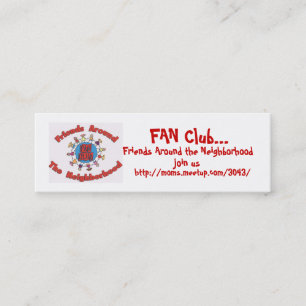 Tarjetas de visita del club de fans - modificadas