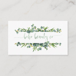Tarjetas de visita del Co de la belleza de Boho