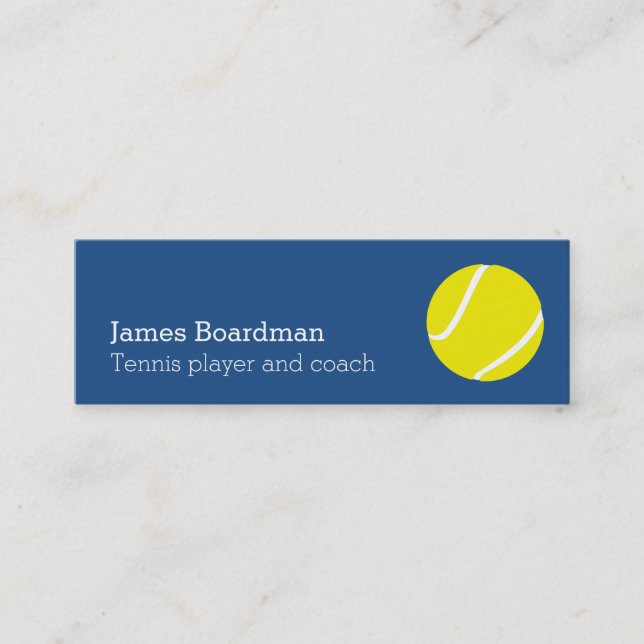 Tarjetas de visita del coche de tenis profesional (Anverso)