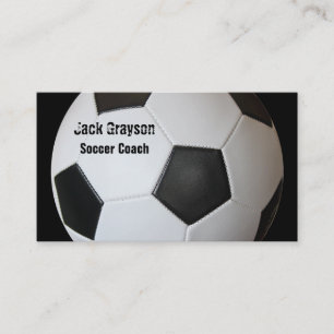 Tarjetas de visita del coche del fútbol