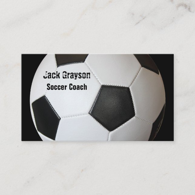 Tarjetas de visita del coche del fútbol (Anverso)