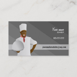 Tarjetas de visita del cocinero