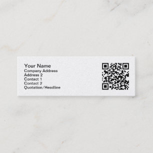 Tarjetas de visita del código de QR