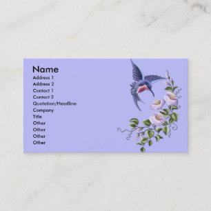 Tarjetas de visita del colibrí 2